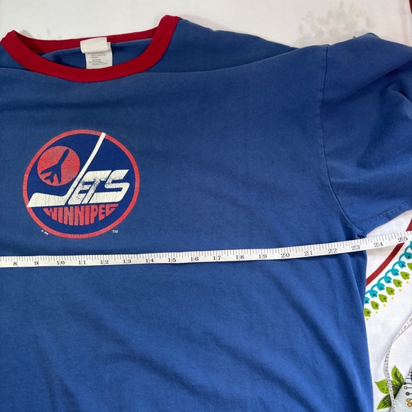 Vintage Men’s Winnipeg Jets NHL Bulletin XL Heavyweight Cotton Short Sleeve Tee - Picture 10 of 12